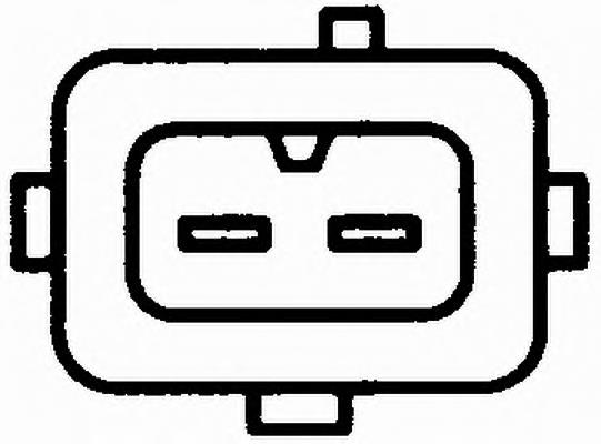 Sensor de temperatura do fluido de esfriamento 133884 Peugeot/Citroen