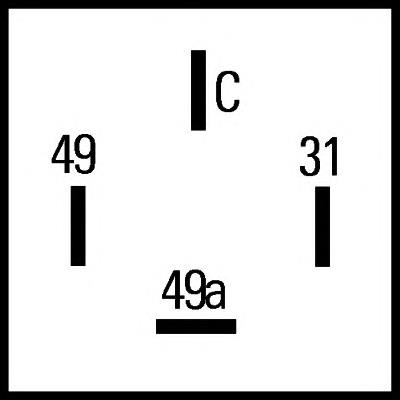 Relê de pisca-pisca 4DW009492111 HELLA