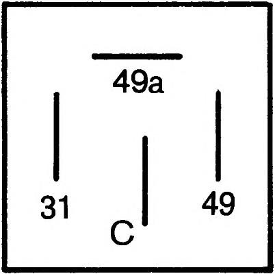 Relê de pisca-pisca 4DB001887041 HELLA