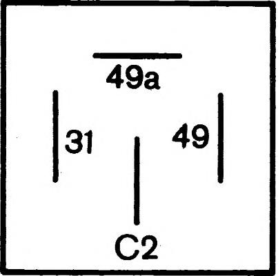 Relê de pisca-pisca 4DM004639061 HELLA