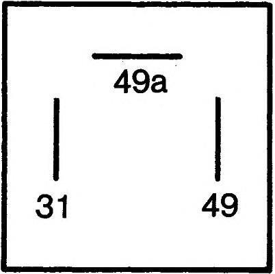 Relê de pisca-pisca 6048781 Ford