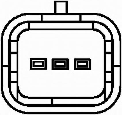 Sensor de posição da árvore distribuidora 9637499180 Peugeot/Citroen