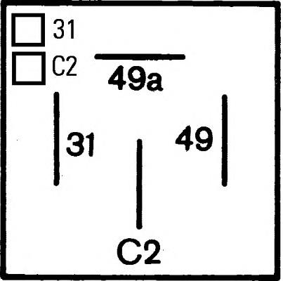 Relê de pisca-pisca 4DM003360021 HELLA