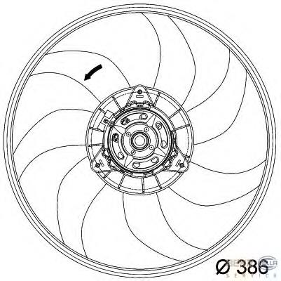Ventilador elétrico de esfriamento montado (motor + roda de aletas) General Motors 1341682 preço, a partir de 41,00 USD