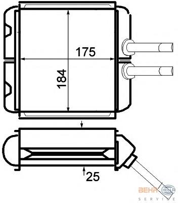 Compre 812335 VALEO Radiador de forno (de aquecedor)