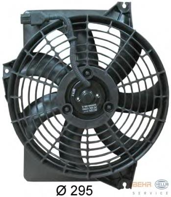 9773017000 Hyundai/Kia Difusor do radiador de aparelho de ar condicionado, montado com roda de aletas e o motor