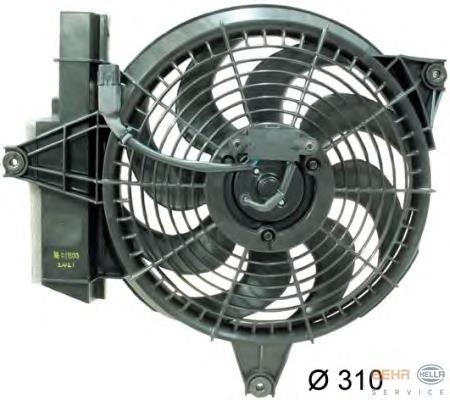 Compre 253802B00 Hyundai/Kia Difusor do radiador de aparelho de ar condicionado, montado com roda de aletas e o motor