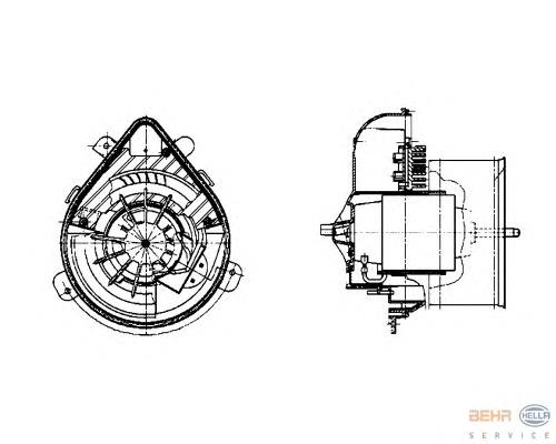9464242580 Fiat/Alfa/Lancia Motor de ventilador de forno (de aquecedor de salão)