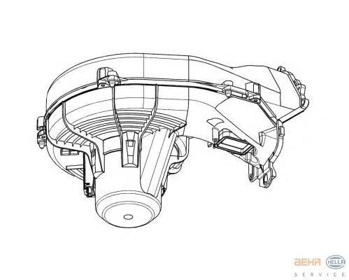 1845092 Opel Motor de ventilador de forno (de aquecedor de salão)