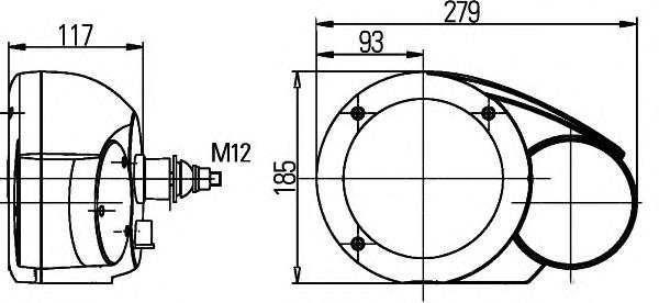 Compre 1E3996160637 HELLA Luz esquerda