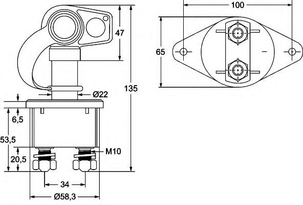 Interruptor de terra HELLA 6EK002843111