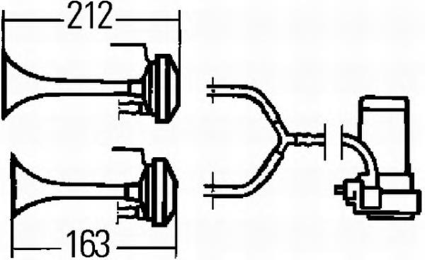 Sinal sonoro (cláxon) 87705812 Case