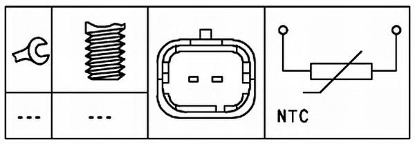 Compre 0071719393 Fiat/Alfa/Lancia Sensor de temperatura do fluido de esfriamento