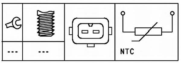 13627788077 BMW Sensor de temperatura do fluido de esfriamento