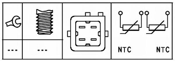 Sensor de temperatura do fluido de esfriamento Nissan/Infiniti 2263000Q2H