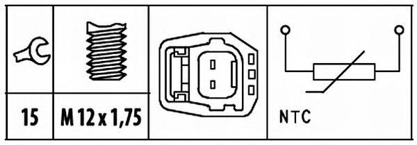 Sensor de temperatura do fluido de esfriamento Ford 1742833 preço, a partir de 17,31 USD
