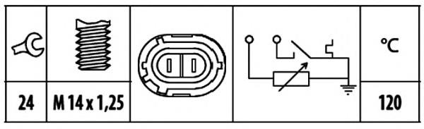 Compre 700742 Hans Pries (Topran) Sensor de temperatura do fluido de esfriamento