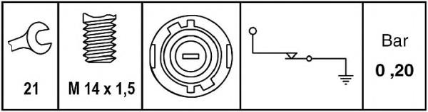 Compre 6ZL009600051 HELLA Sensor de pressão de óleo