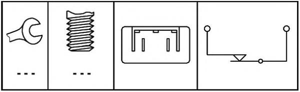 Sensor de ativação do sinal de parada Febi 37497