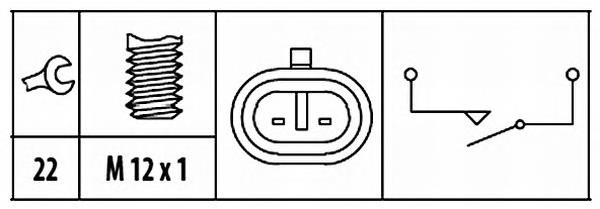 Sensor de ativação das luzes de marcha à ré 46434553 Fiat/Alfa/Lancia