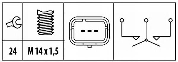 Sensor de ativação das luzes de marcha à ré ERA 330804 preço, a partir de 17,89 USD