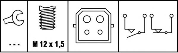 Sensor de ativação do sinal de parada 4A0945515 VAG
