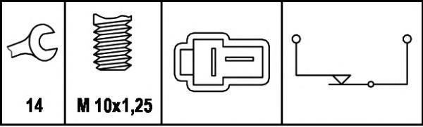 Sensor de ativação do sinal de parada 218923 Peugeot/Citroen