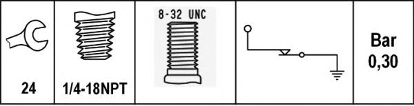 3466716 Ford Sensor de pressão de óleo