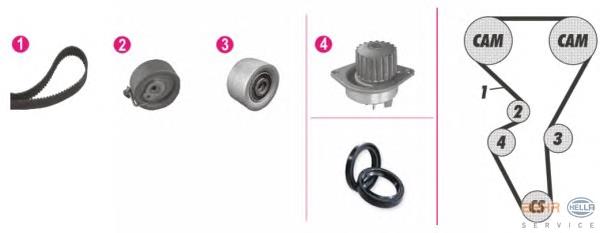 Compre 1609121380 Peugeot/Citroen Correia do mecanismo de distribuição de gás, kit