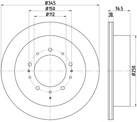 Disco do freio traseiro Japan Parts DP237C