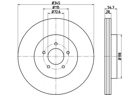 Compre DI914C Japan Parts Disco do freio dianteiro