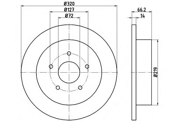 Compre 52089275AB Chrysler Disco do freio traseiro