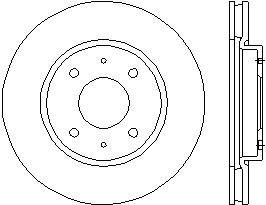 Compre MR527825 Mitsubishi Disco do freio dianteiro