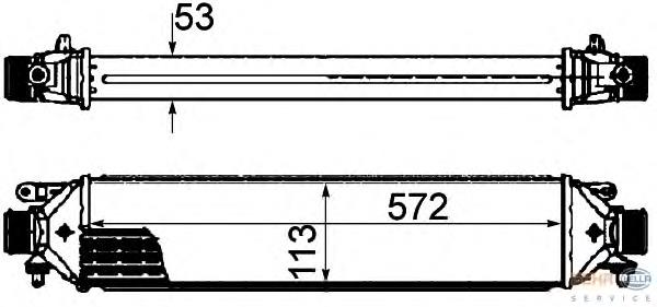 7750035 Kamoka Radiador de intercooler