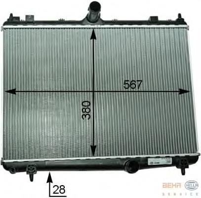 CR2113000S Mahle Original Radiador de esfriamento de motor