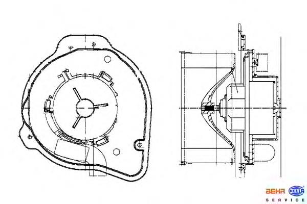 9166020 Volvo Motor de ventilador de forno (de aquecedor de salão)