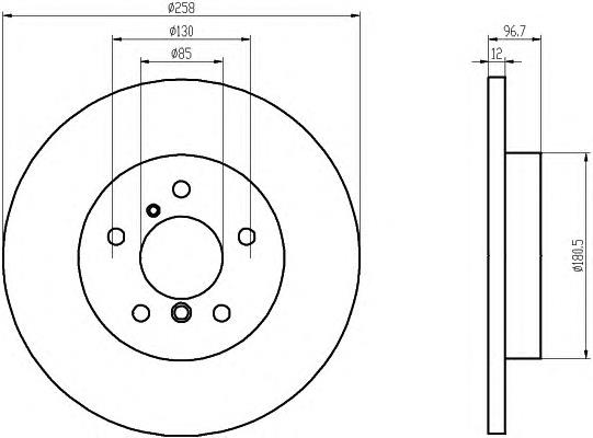 Compre 8772420 Brembo Disco do freio traseiro