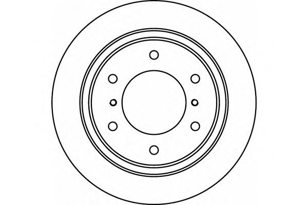 Disco do freio traseiro DP515C Japan Parts