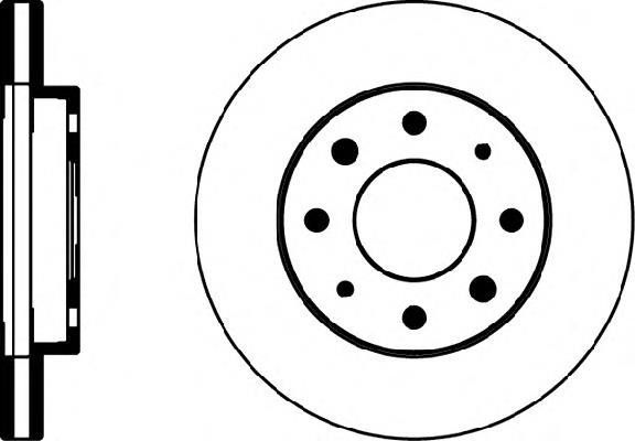 Disco do freio dianteiro Mitsubishi MR205584
