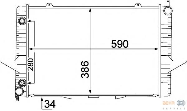 8603767 Volvo Radiador de esfriamento de motor