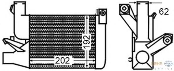 2246031 BMW Radiador de intercooler