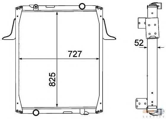 52071 NRF Radiador de esfriamento de motor