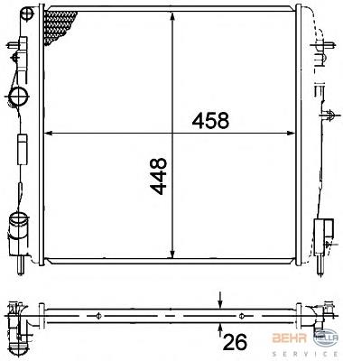 Radiador de esfriamento de motor Renault (RVI) 8660000490 preço, a partir de 66,40 USD