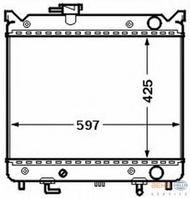 Compre DRM47021 Denso Radiador de esfriamento de motor
