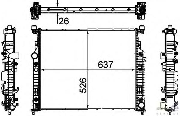 Radiador de esfriamento de motor Mercedes A2515000503 preço, a partir de 163,74 USD