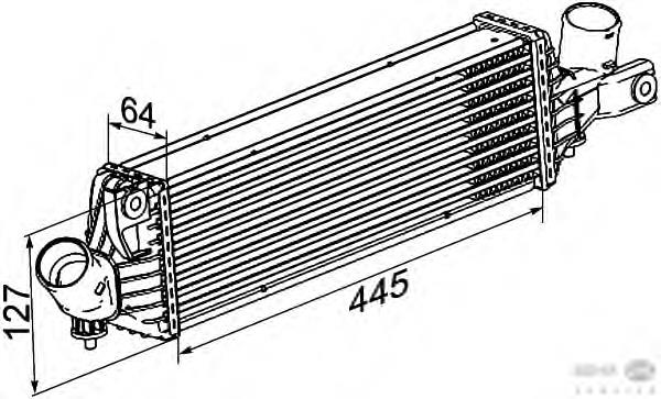 14461AW300 Nissan/Infiniti Radiador de intercooler