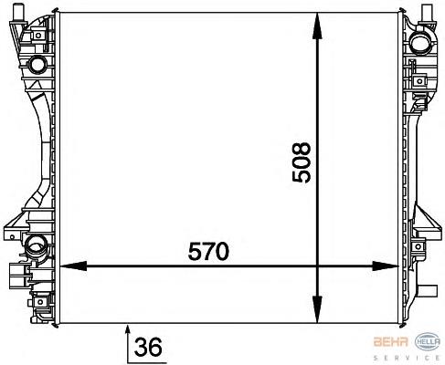 59060 NRF Radiador de esfriamento de motor