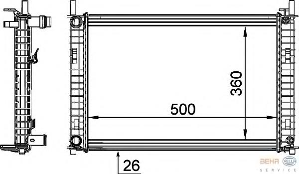 Radiador de esfriamento de motor Ford 4S6H8005CA preço, a partir de 76,97 USD