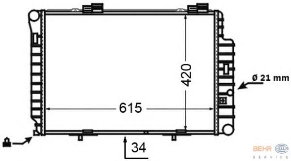 Radiador de esfriamento de motor Mercedes A2025002103 preço, a partir de 76,75 USD