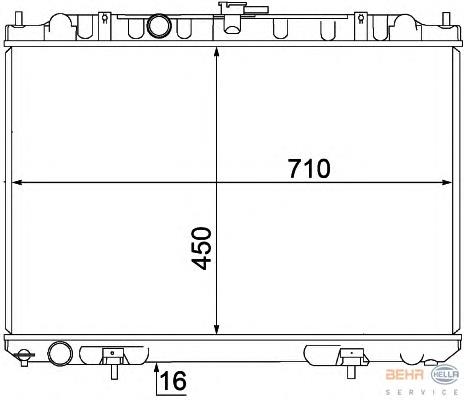 214108H900 Nissan/Infiniti Radiador de esfriamento de motor